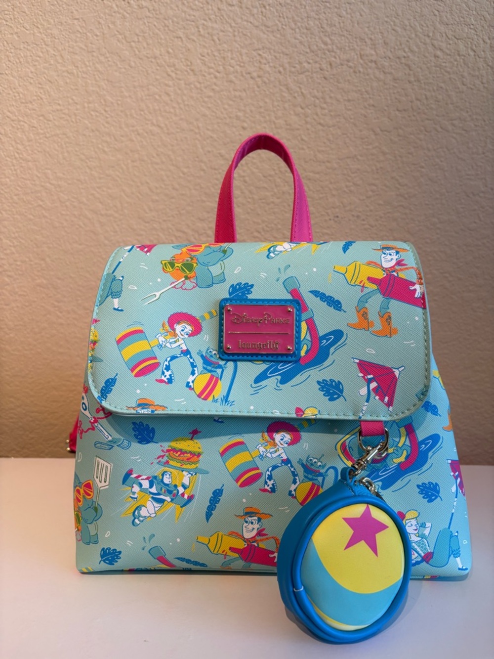 Loungefly Toy Story Jessie & Friends Mini Backpack - Light Blue Pink